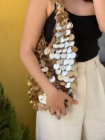 Isabella Sequin Shoulder Bag - Görsel 3