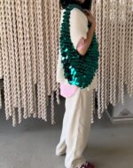 Isabella Sequin Shoulder Bag - Görsel 10